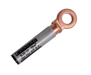 Cabac BL25-10 Bi-Metal Aluminium/Copper Cable Lug, Crimp Type, Aluminium Cable to Copper Stud, 25mm Cable, 10mm Stud, 99.6% Aluminium & 99.9% Copper 1 Cabac BL25-10 Bi-Metal Aluminium/Copper Cable Lug, Crimp Type, Aluminium Cable to Copper Stud, 25mm Cable, 10mm Stud, 99.6% Aluminium & 99.9% Copper