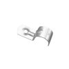Clipsal 180A20 Half Saddle, Conduit Clip, With 6.5mm Hole, 20mm, Zinc Plated Steel