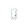 Clipsal 3044G Iconic Series Grid Plate Only, Switch Plate, 4 Gang, Less Mechs, Flush, Vertical/Horizontal