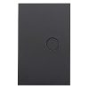 Clipsal Z4061PBL-ZB  Saturn Zen Series Switch, Single Pole, Flush, 1 Gang with LED, Vertical, 250V 20A, 1 or 2 Way, Zen Black