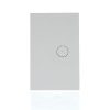 Clipsal Z4061PBL-ZW  Saturn Zen Series Switch, Single Pole, Flush, 1 Gang with LED, Vertical, 250V 20A, 1 or 2 Way, Zen White