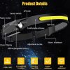 CNW CNWHEADLAMP LED Head Lamp, 350 lumens, 230 degree light, Run time 2.5-8 hours, IP65, 2700K, Black