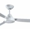 Fantech SCU48BK-LT Scud Series Ceiling Fan, With Light, 1220mm, 48", 3 Speed, 3 Blade, ABS Body & Blades, AC Motor, Hangsure, 240V 45W, Black