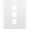 Trader FLSWPV3G Flat Switch Plate Vertical 3 Gang (Less Mech)