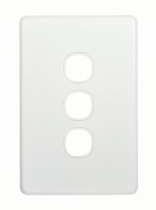 Trader FLSWPV3G Flat Switch Plate Vertical 3 Gang (Less Mech) 1 Trader FLSWPV3G Flat Switch Plate Vertical 3 Gang (Less Mech)