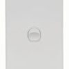 Trader FLSWV1GMW Flat Switch Vertical 1 Gang 10AX/16A 250V~ Matte White