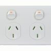 Trader PUPP2G Puma Power Point Switched 2 Gang 10A 250V~