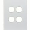 Trader PUSWPV4G Puma Switch Plate Vertical 4 Gang (Empty)