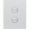 Trader PUSWV2G Puma Switch Vertical 2 Gang 10AX/16A 250V~