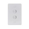 Trader PUSWV2GVP Puma Switch Vertical 2 Gang 10AX/16A 250V~ Vandal Proof
