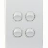 Trader PUSWV4G Puma Switch Vertical 4 Gang 10AX/16A 250V~