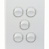 Trader PUSWV5G Puma Switch Vertical 5 Gang 10AX/16A 250V~