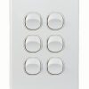 Trader PUSWV6G Puma Switch Vertical 6 Gang 10AX/16A 250V~