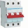 Hager MSN332R Circuit Breaker MCB, 3 Pole, 32A, IP20, C Curve, 6kA, Din Rail, With Red Toggle