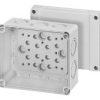 Hensel KM9060 Adaptable Box, Thermoplastic, IP65, With Knockouts, 139mm X 119mm X 70mm, Grey