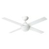 Legrand HPM Inspire Ceiling Fan, 48in 1220mm, 4 Blade, AC Motor, LED Light, 50W, 230-240V, Reverse Mode, White