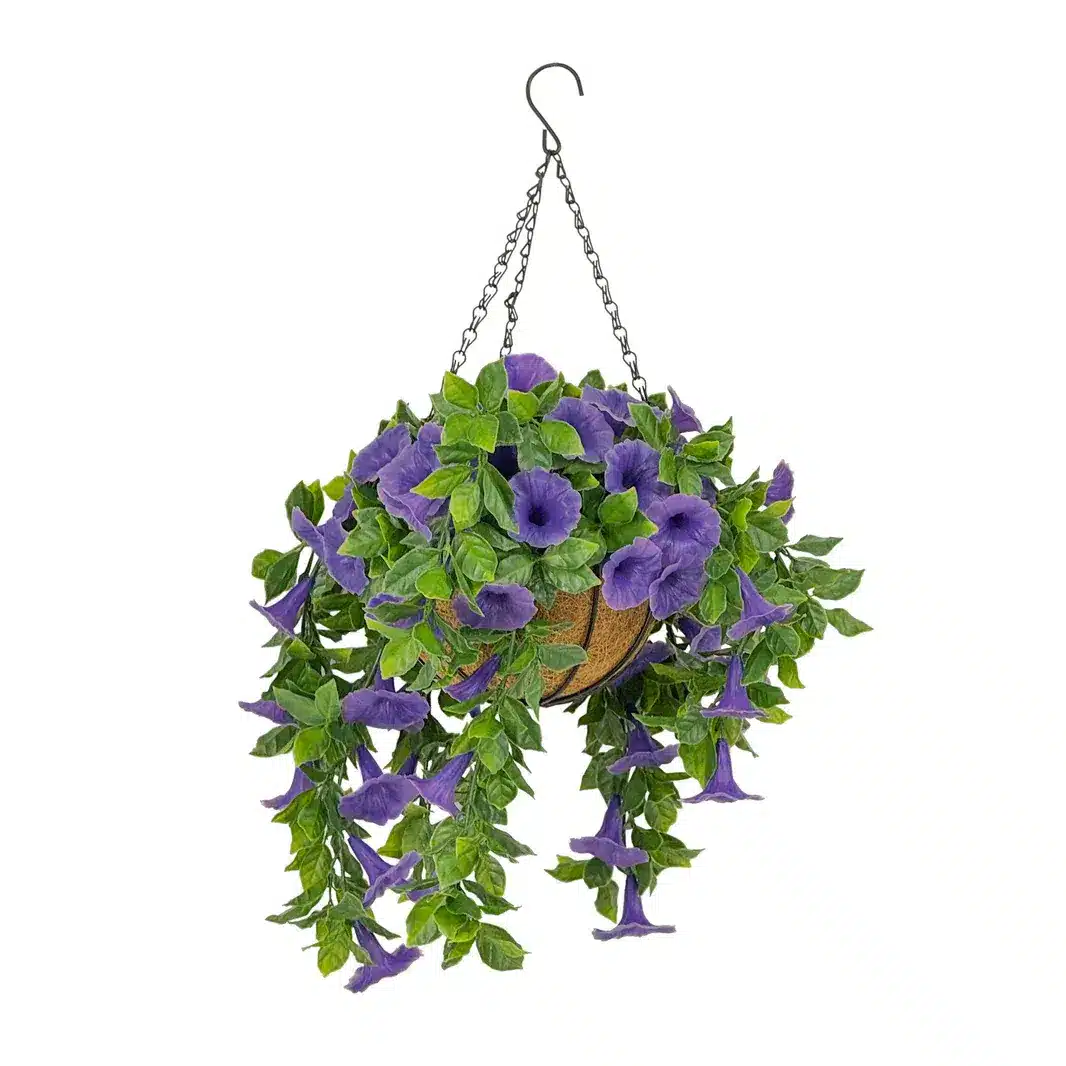 HGD 33cm Outdoor Purple Petunia Hanging basket
