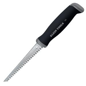 Klein Tools 725 Jab Saw, 30.5cm Carbon Steel, Heavy-Duty Drywall & Plywood Cutter, Dual Direction Blade, Scoring & Plunge Cuts, Black/Grey Finish 1 Klein Tools 725 Jab Saw, 30.5cm Carbon Steel, Heavy-Duty Drywall & Plywood Cutter, Dual Direction Blade, Scoring & Plunge Cuts, Black/Grey Finish