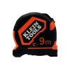 Klein Tools A-86000 Tape Measure, 9m Blade Length, Magnetic Double Hook, Automatic Rewind, Nylon-Coated Steel, Orange/Black Case