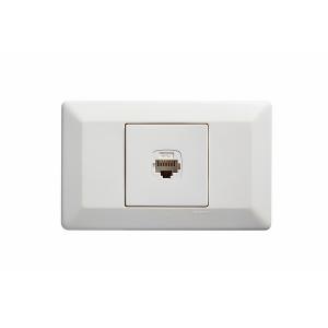 Legrand CM910/1RJ45HWE Como Series Data Socket, 1 Gang Plate, Horizontal Mount, Cat6, RJ45, 8P8C, White Electric 1 Legrand CM910/1RJ45HWE Como Series Data Socket, 1 Gang Plate, Horizontal Mount, Cat6, RJ45, 8P8C, White Electric