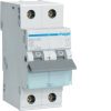 Hager MSN225 Miniature Circuit Breaker, MCB, 2 Pole, 25A, 415V, C Curve, 6KA, Din Rail Mount, 2 Module