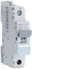 Hager NDN125A Miniature Circuit Breaker, MCB, 1 Pole, 25A, 240V, D Curve, 10KA, Din Rail Mount, 1 Module