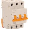 NHP MOD6350 Mod6 Series Miniature Circuit Breaker, MCB, 3 Pole, 50A, 415V, C Curve, 6KA, Din Rail Mount, 3 Module