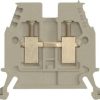 NHP V7W10 V7 Series Feed Through Terminal, Din Rail Mount, 57A, Suit 10mm Cable, Grey