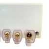 Ravelo JBL Junction Box, Large, Rectangular, with 1 Earth and 3 Active Loose Connectors, Screw on Lid, White