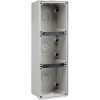 Schneider EY56E3 Easy56 Series Enclosure, Mounting Base Only, IP66, 3 Gang, 294mm H x 101mm W x 63mm D, Surface Mount, 2 X 25mm & 1 X 32mm Conduit Entries, Grey