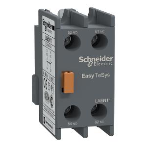 Schneider Electric LAEN11 Auxiliary contact block,Easy TeSys Control,1NO+1NC,for LC1E/CAE, Grey 1 Schneider Electric LAEN11 Auxiliary contact block,Easy TeSys Control,1NO+1NC,for LC1E/CAE, Grey