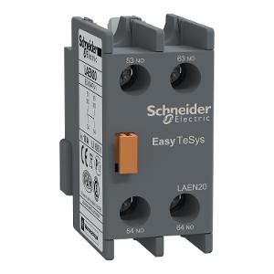Schneider Electric LAEN20 Auxiliary contact block,Easy TeSys Control,2NO,for LC1E/CAE, Grey 1 Schneider Electric LAEN20 Auxiliary contact block,Easy TeSys Control,2NO,for LC1E/CAE, Grey