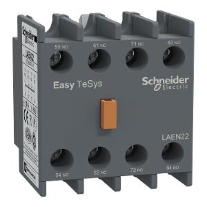 Schneider Electric LAEN22 Auxiliary contact block,Easy TeSys Control,2NO+2NC,for LC1E/CAE, Grey 1 Schneider Electric LAEN22 Auxiliary contact block,Easy TeSys Control,2NO+2NC,for LC1E/CAE, Grey