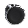 Schneider ZB4BA2 Harmony XB4, Push button head, metal, flush, black, 22mm, spring return, unmarked