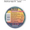 Scotch 35/19x20-GN,Tape Electrical Insulation (Polyvinyl Chloride) Professional Grade 0.18mm x 19mm x 20M roll - Green