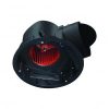 Ventair PVPXDC200 Airbus DC Exhaust Fan, 200mm Motor Only, 150mm side ducted exhaust with backdraft stopper
