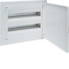 Hager VF218PT Golf VF Series Loadcentre, Switchboard Enclosure, Flush Mount, 36 Pole, 2 Rows of 18 Module, With White Door, 418mmH x 460mmW x 97.5mmD, Pure White RAL9010