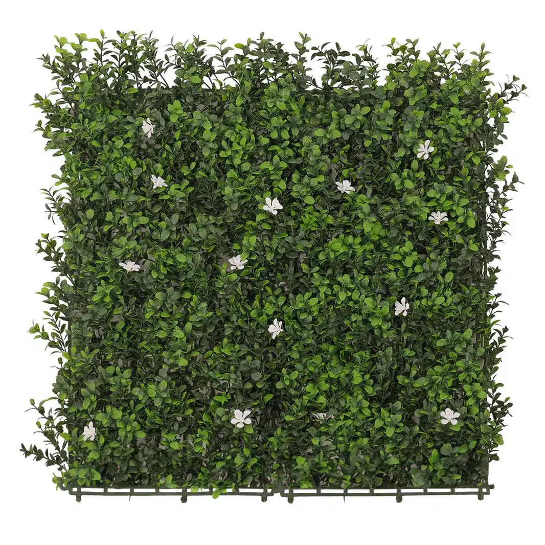 50x50cm Artificial Hedge Tile White Ditsy Flower 1 50x50cm Artificial Hedge Tile White Ditsy Flower