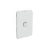 Clipsal 3041C-CY Iconic Series Skin Only, Cover Plate, Flush, Vertical/Horizontal, Suit 1 Gang Switch Grid, Cool Grey