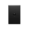 Legrand 1498292 Excel Life Rocker Switch, 1 Gang, SPDT, 16A, Flush Mount, Dedicated Plate, Matte Black Finish
