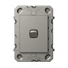 Legrand AR770/1MGN, Arteor 770 series - Vertical rocker switch - Single Pole Double Throw 1 gang 2 way 16A 240V a.c. magnesium