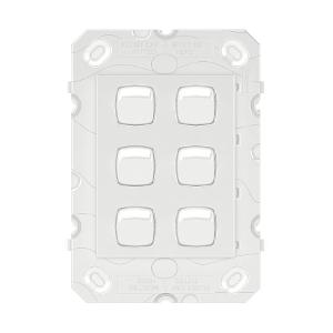 Legrand AR770/6WE Arteor Series Switch, Single Pole, Flush, 6 Gang, Vertical, 240V 16A, 1 or 2 Way, White Electric 1 Legrand AR770/6WE Arteor Series Switch, Single Pole, Flush, 6 Gang, Vertical, 240V 16A, 1 or 2 Way, White Electric