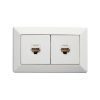 Legrand CM920/2RJ45HWE, Como - Horizontal RJ45 socket A/V socket 2 gang RJ45 Cat6 white