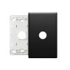 Legrand ED770/1GPLMB Excel Life EM Series Grid Plate, 1 Gang, Plastic, 77mm x 121mm, IP00, Matte Black