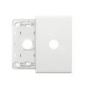 Legrand ED770/1GPLMW Excel Life Grid  and  Coverplate, 1 Gang, Plastic, 120mm x 76mm x 10mm, Matt Finish, White