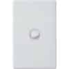Legrand ED770/1UG Excel Life Dedicated Plate Series Switch, Single Pole Double Throw, Flush, 1 Gang, Vertical, 240V 16AX, 1 or 2 Way, Urban Grey