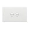 Legrand ED770/2GPLMW, Excel Life 16AX 2 Way Single Pole Double Throw Weatherproof Vertical Rocker Switch 2 Gang Urban Grey