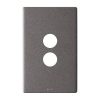 Legrand ED770/2GPLUG Excel Life EM Series Grid Plate, 2 Gang, Plastic, Clamp Mount, 77mm x 121mm, IP00, Residential/Commercial, Urban Grey