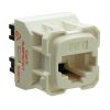 Legrand RJ8P8C6/1 HPM Range Cat6 RJ45 Socket, Data Mechanism, 45° Angle Contacts, T568A Wiring Code, Wall Mount, Single Pack, White