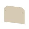 Weidmuller 460560000 AP SAK2.5+AST3+4/35 End Plate (Terminals), Direct Mounting, PA66, RoHS Compliant, 39mm Height x 1.5mm Width, Beige